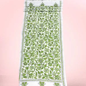 Green Tussar Silk Kantha Dupatta