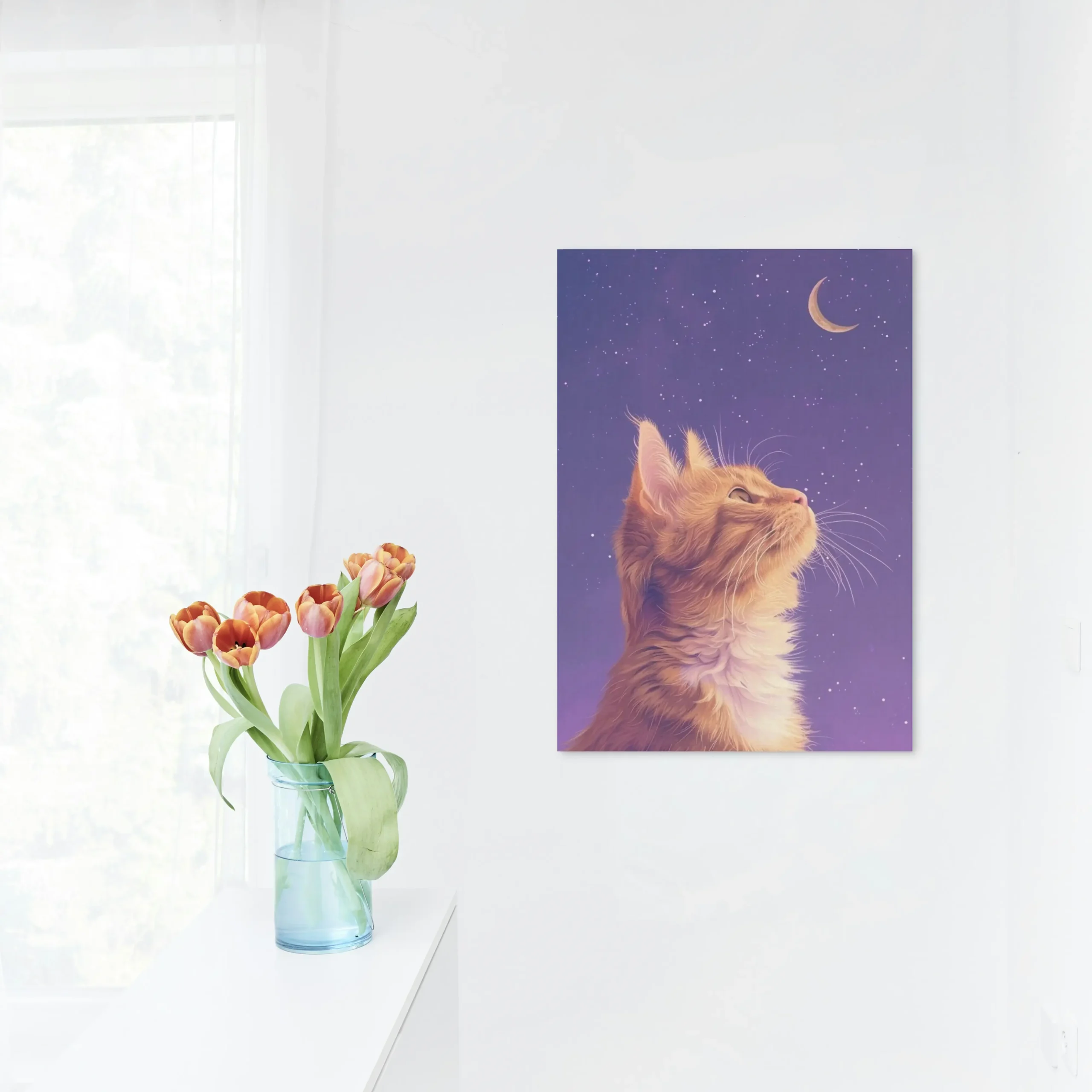 Pack of 6 Cute Cat Aesthetic Wall Posters by iNDLooms - Image 5